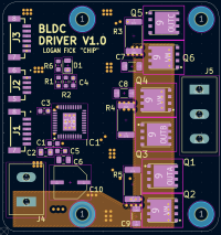 The third layer of the PCB.